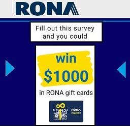 Rona Survey Reward