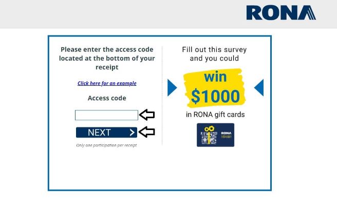 opinion.rona.ca Survey